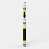 Coques Case-Mate iPhone Custom name yellow plaid (Dos/Droite)