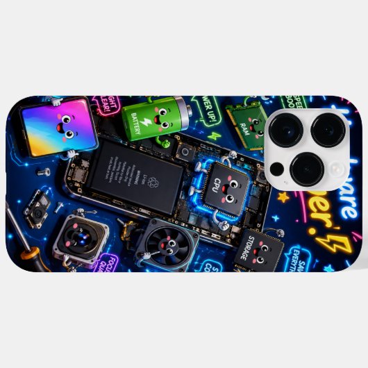 Coques Case-Mate iPhone Custom Phone Case Animated Technology (Verso (horizontal))