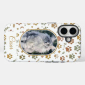 Coques Case-Mate iPhone Custom Photo and Name Pet Memorial Phone Case (Verso (horizontal))