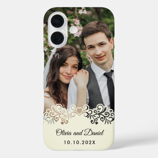 Coques Case-Mate iPhone Custom Photo and Personalized Wedding Gift (Verso)