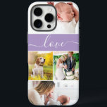 Coques iPhone 16 Pro Max Custom Photos Memories Love Script purple<br><div class="desc">Introducing our Custom Family Photo Mom Memories Love Script purple Case-Mate iPhone Case, the perfect accessory to showcase cherished memories and express love for mom. If she's been searching for a phone case that truly reflects her individuality, look no further. This personalized iPhone case allows her to feature custom family...</div>