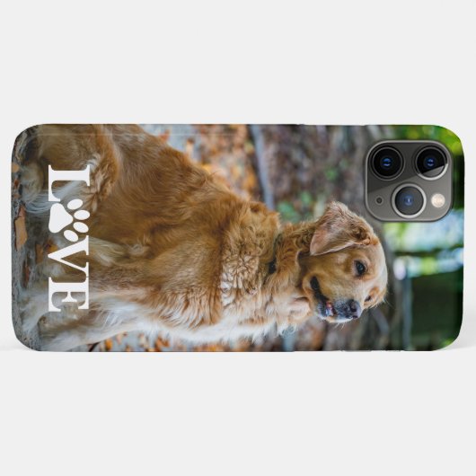 Coques Case-Mate iPhone Custom Picture Love Heart Paw Print Quote Text (Dos (Horizontal))