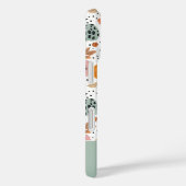 Coques Case-Mate iPhone Custom Pumpkin and Flowers Fall Pattern  (Verso / Droite)