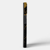 Coques Case-Mate iPhone Custom QUEEN BEE Gold Marbre Noir Téléphone 11 12 (Verso / Droite)