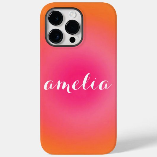Coques Case-Mate iPhone Custom Serif Name Phone Case – Bold Gradient (Verso)