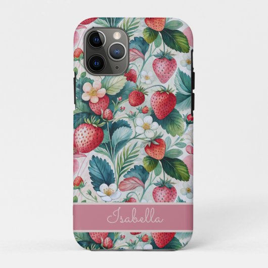 Coques Case-Mate iPhone Custom Strawberries Wild Vibrant (Dos)