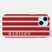 Coques Case-Mate iPhone Custom Stripes Pink Red Brown (Verso (horizontal))