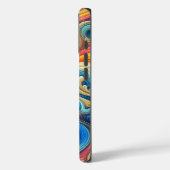 Coques Case-Mate iPhone Custom Template Stylish Wavy Print (Verso / Gauche)