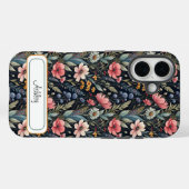 Coques Case-Mate iPhone Custom Wildflowers Botanical Inspiration Black (Verso (horizontal))