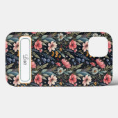 Coques Case-Mate iPhone Custom Wildflowers Botanical Inspiration Black (Verso (horizontal))
