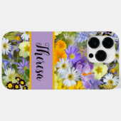 Coques Case-Mate iPhone Customisez votre nom Girly Bright Flowered (Verso (horizontal))