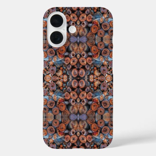 Coques Case-Mate iPhone Cut Tree Logs Stacked Together Pattern Photograph (Verso)