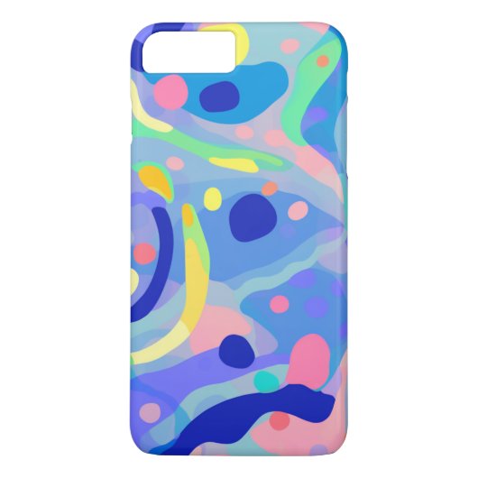 Coques Case-Mate iPhone Cute Abstrait Pastel Neon Motif répétitif (Dos)