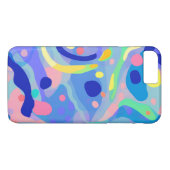 Coques Case-Mate iPhone Cute Abstrait Pastel Neon Motif répétitif (Dos (Horizontal))