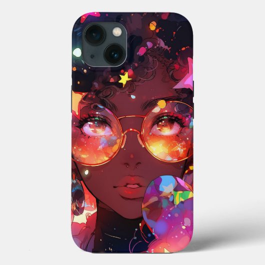 Coques Case-Mate iPhone Cute Anime Girl African American Art (Verso)