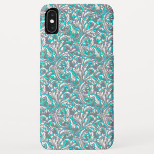 Case-Mate iPhone Case Cute aqua gris transparent motif floral