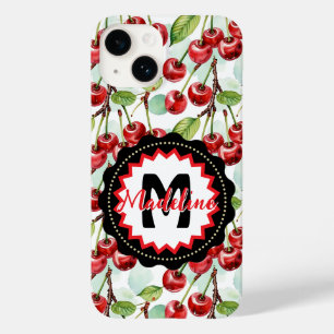 Coque Pour iPhone 14 Cute Aquarelle Cerisier Motif personnalisé