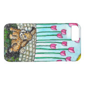 Coques Case-Mate iPhone Cute aquarelle Rabbit Country Art (Dos (Horizontal))