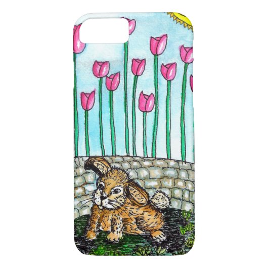 Coques Case-Mate iPhone Cute aquarelle Rabbit Country Art (Dos)