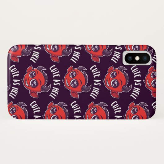 Coques Case-Mate iPhone Cute as Hell Devil (Dos (Horizontal))