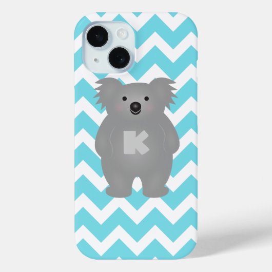 Coques Case-Mate iPhone Cute Australia Baby Koala Oear Monogramme (Verso)