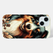 Coques Case-Mate iPhone Cute Australian Shepherd Peinture (Verso (horizontal))