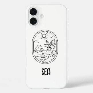 Coques iPhone 16 Plus cute beach phone case 