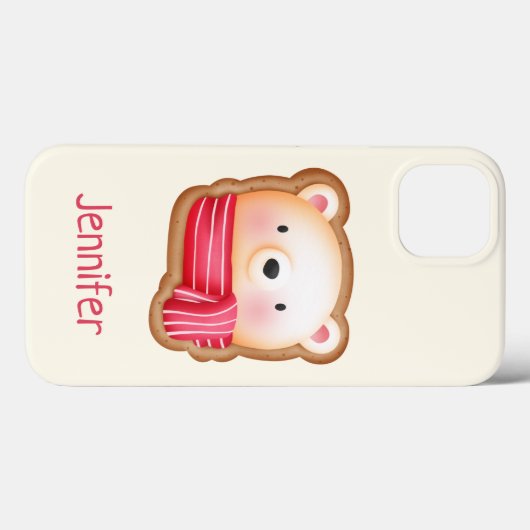 Coques Case-Mate iPhone Cute Bear Face (Verso (horizontal))