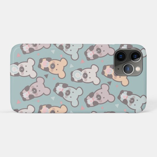 Coques Case-Mate iPhone Cute Bears Sweets Snacks Confetti (Dos (Horizontal))