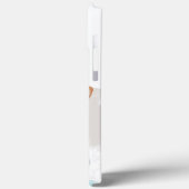 Coques Case-Mate iPhone Cute blanc Chihuahua Abstrait bleu (Verso / Gauche)