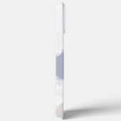 Coques Case-Mate iPhone Cute blanc Chihuahua Abstrait bleu (Verso / Droite)