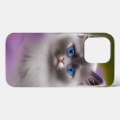Coques Case-Mate iPhone Cute bleu doux teinté Himalayan Kitten (Verso (horizontal))