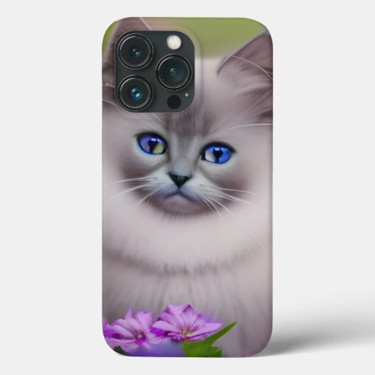 Coques Case-Mate iPhone Cute bleu doux teinté Himalayan Kitten (Verso)