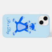 Coques Case-Mate iPhone Cute Blue Baby Boy Fox Custom Gender Revela (Verso (horizontal))
