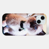 Coques Case-Mate iPhone Cute Blue Oyed Masqué Kitten photo (Verso (horizontal))