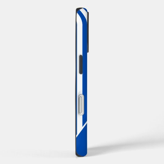 Coques Case-Mate iPhone Cute Blue Striped Personalized Name (Verso / Droite)