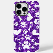 Coques Case-Mate iPhone Cute Bones et Empreintes de pattes iPhone couvertu (Verso)
