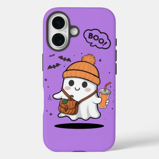 Coques Case-Mate iPhone Cute Boo Ghost Girly iPhone 16 Phone Case – Kawaii (Verso)