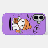 Coques Case-Mate iPhone Cute Boo Ghost Girly iPhone 16 Phone Case – Kawaii (Verso (horizontal))