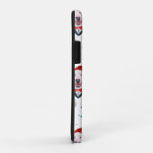 Coques Case-Mate iPhone Cute Bull Terrier Dog Christmas Pattern (Dos/Droite)