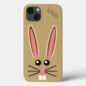 Coques Case-Mate iPhone Cute Bunny Face personnalisable (Verso)