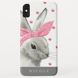 Case-Mate iPhone Case Cute Bunny Pink Bow personnalisé