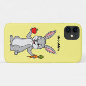 Coques Case-Mate iPhone Cute bunny rabbit with vegetables (Dos (Horizontal))