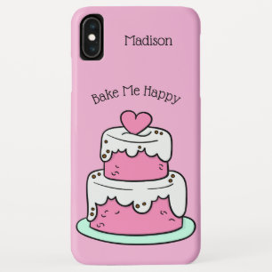 Case-Mate iPhone Case Cute Cake nom personnalisé, texte et couleurs des 
