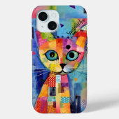 Coques Case-Mate iPhone Cute Calico Chat Personnalisé (Verso)