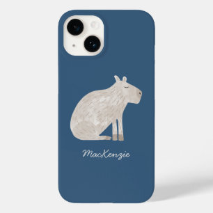 Coque Pour iPhone 14 Cute Capybara Personnalisé