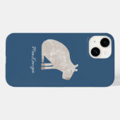 Coques Case-Mate iPhone Cute Capybara Personnalisé (Verso (horizontal))