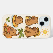 Coques Case-Mate iPhone Cute capybaras (Verso (horizontal))