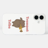 Coques Case-Mate iPhone Cute Cartoon Cat Playing Trumpet Tribe Musical  (Verso (horizontal))