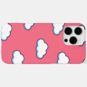 Coques Case-Mate iPhone Cute Cartoon Cloud Pattern on Pink (Verso (horizontal))